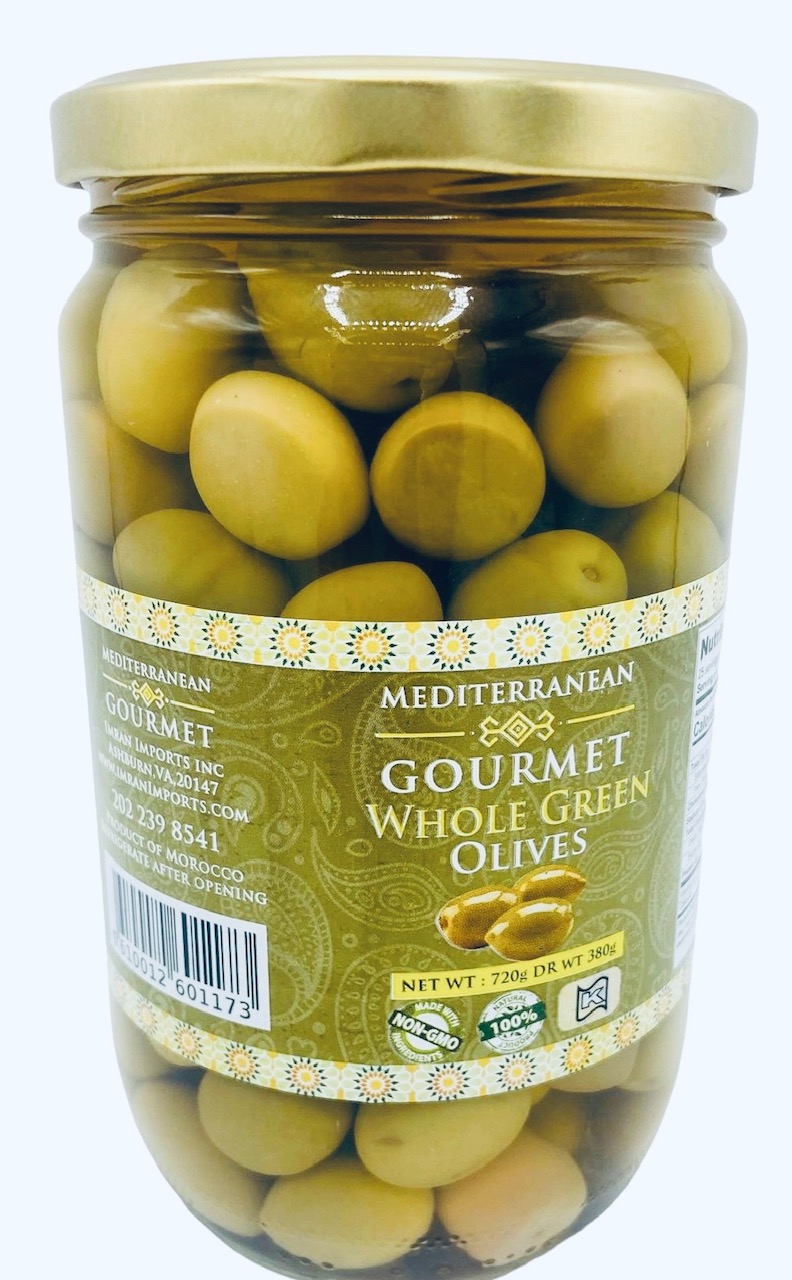Med Gourmet Whole  Olives 720 g x 12