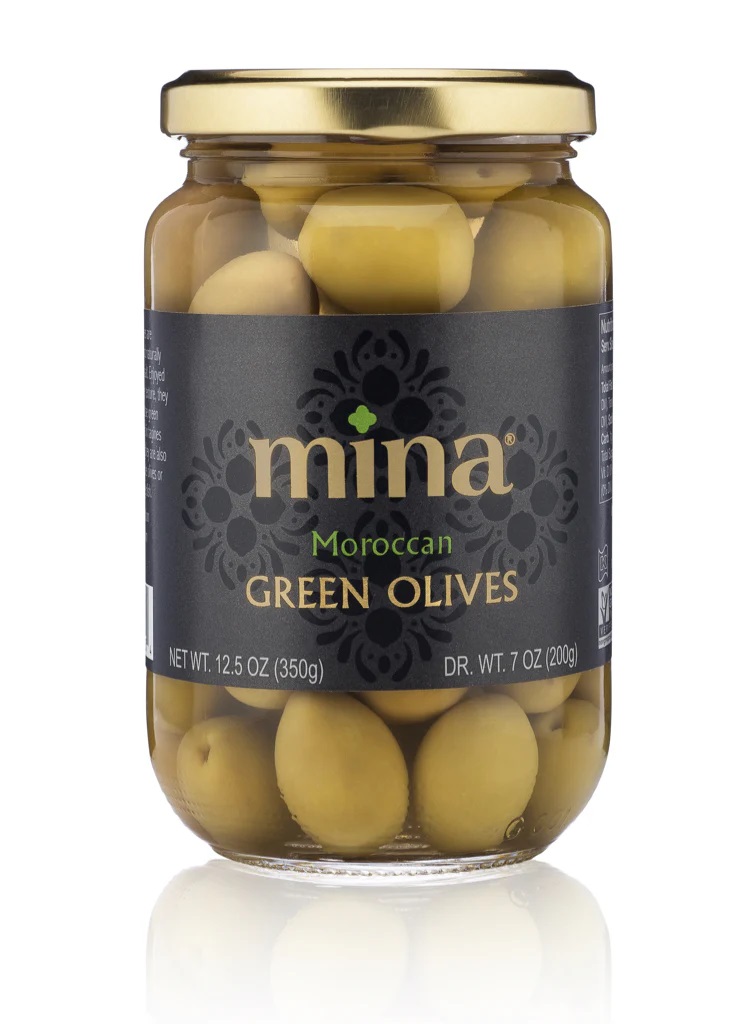 Mina Green Olives 350gx6
